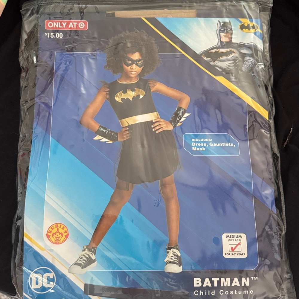 DC Batman Costume for Kids - Black and Gold